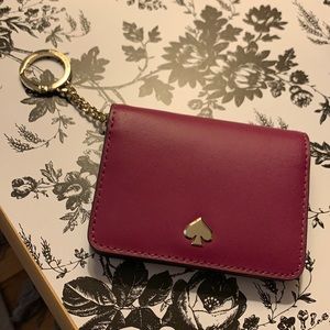 Kate Spade Magenta Keychain Wallet